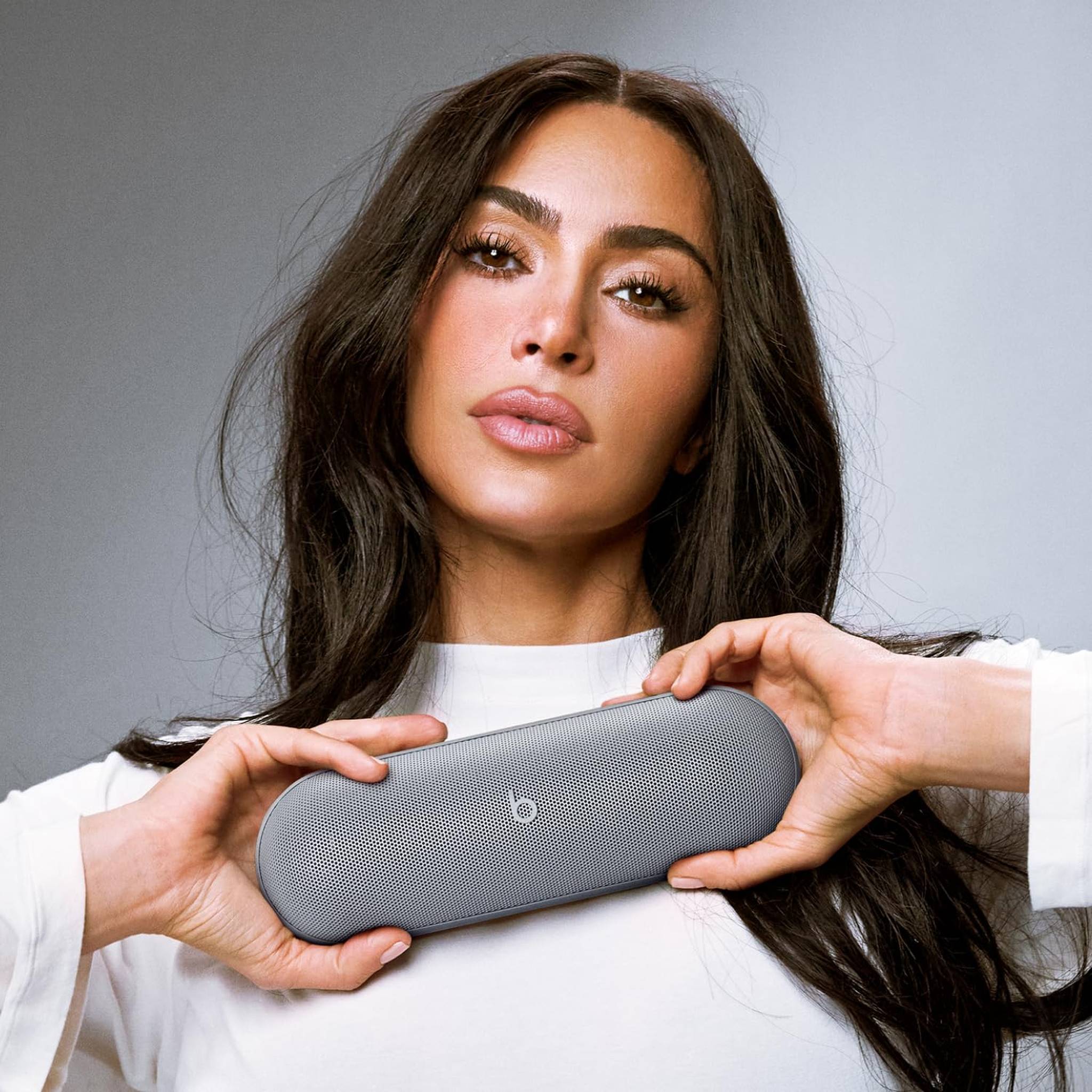 Beats Pill x Kim Kardashian - Wireless Bluetooth Speaker and Portable Charger via USB-C - Up to 24 Hours Battery Life, IP67 Water Resistant, Apple & Android Compatible, Built-in Mic - Dark Gray