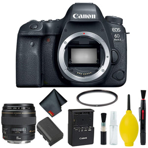 Canon EOS 6D Mark II DSLR Camera Body Only Basic Kit International Model w/Canon EF 85mm f/1.8 USM Lens - International Model - Used Canon