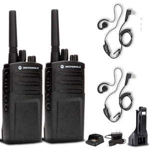 2 x Motorola RMV2080 On-Site 2-Way Radio + Motorola HKLN4604 Earpiece + More Motorola Solutions