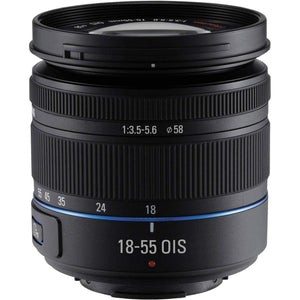 Samsung 18-55mm f/3.5-5.6 OIS Compact Zoom Lens Black with Pro Filter Certified Refurbished - Reconditioned Samsung