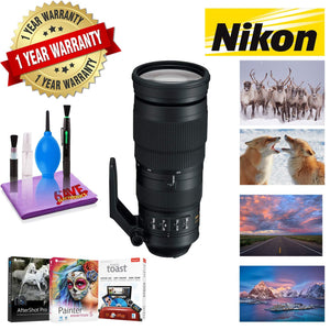 Nikon AF-S NIKKOR 200-500mm f/5.6E ED VR Lens with 1 Year Warranty and Corel Mac Photo Essentials Software Kit - Include Nikon