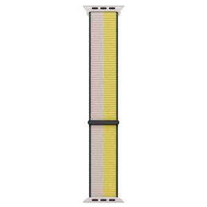 Apple Watch Band - Sport Loop 45mm - Oat Milk/Lemon Zest - Regular Apple