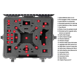 HPRCHPRC2700WPHA 2700 Series Wheeled Hard Case with Foam for DJI Phantom and Accessories HPRC