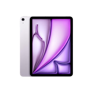 Apple iPad Air 11-inch M2 : Liquid Retina display, 128GB, Landscape 12MP Front Camera/12MP Back Camera, Wi-Fi 6E + 5G Cellular with eSIM, Touch ID, All-Day Battery Life - Purple Apple