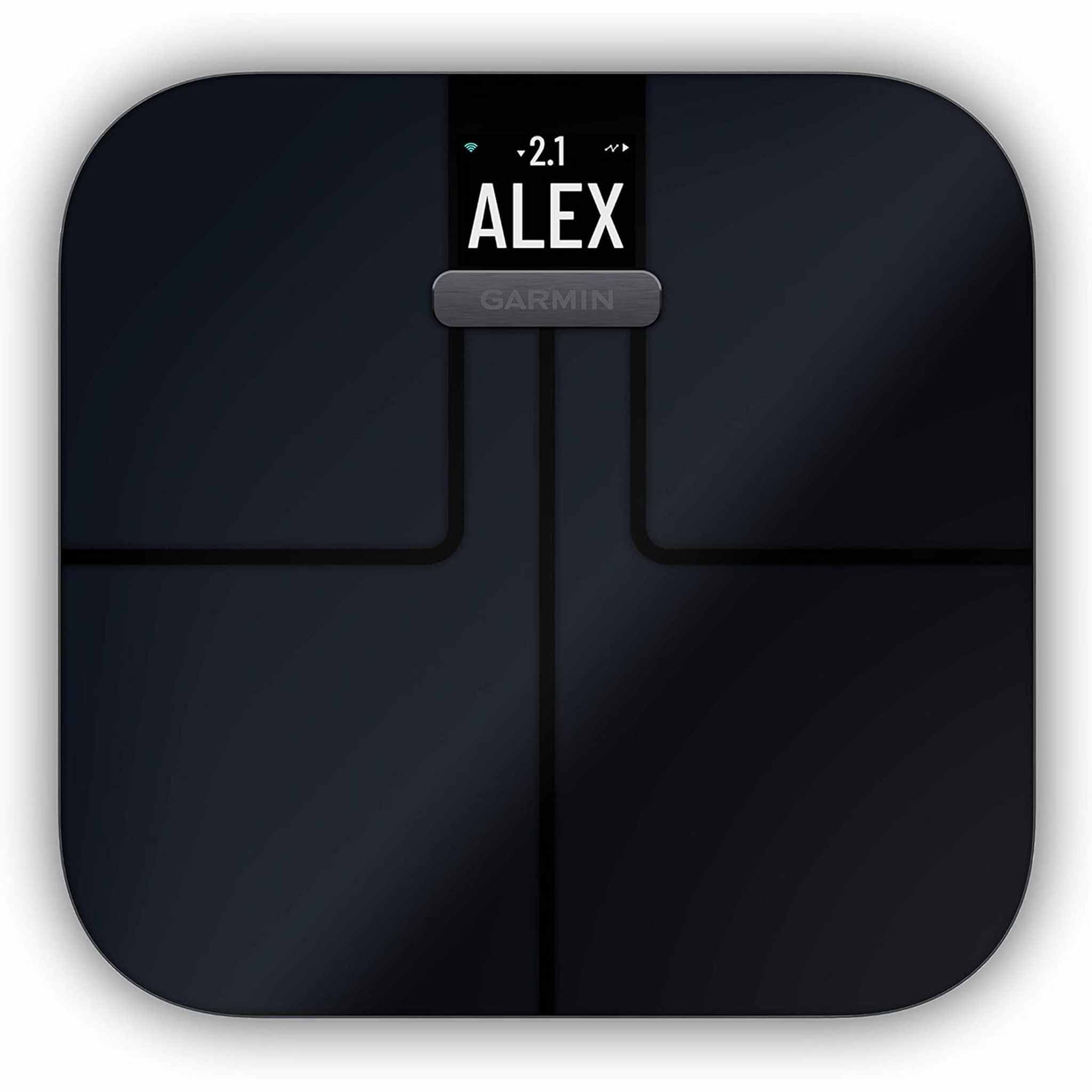 Garmin Index S2, Smart Scale with Wireless Connectivity, Measure Body Fat, Muscle, Bone Mass, Body Water% and More, Black Garmin