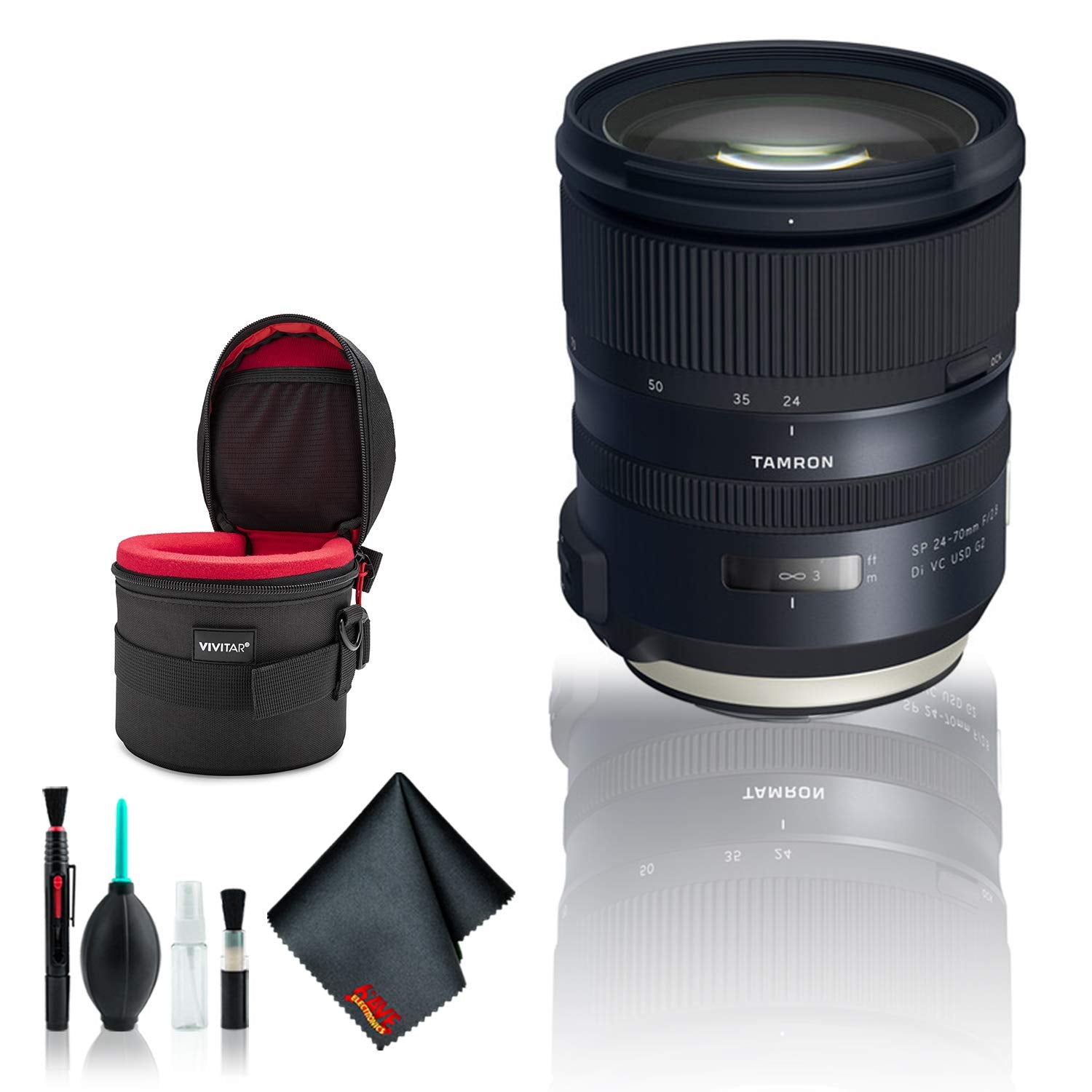 Tamron SP 24-70mm f/2.8 Di VC USD G2 Lens for Canon EF - Deluxe Bundle