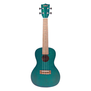 Kala Brand Music Co. Blue Exotic Mahogany, 4-String Ukulele, Right-Handed, Concert KA-CEMB Kala