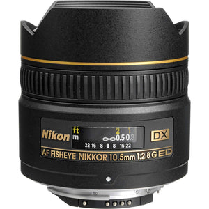 Nikon AF DX Fisheye-NIKKOR 10.5mm f/2.8G ED Lens Renewed - Reconditioned Nikon