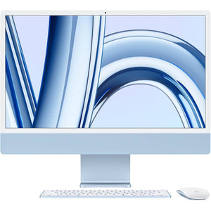 Apple 2023 iMac All-in-One Desktop Computer with M3 chip: 8-core CPU, 10-core GPU, 24-inch Retina Display, 8GB Unified Memory, 512GB SSD Storage, Matching Accessories. Works with iPhone/iPad; Blue Apple