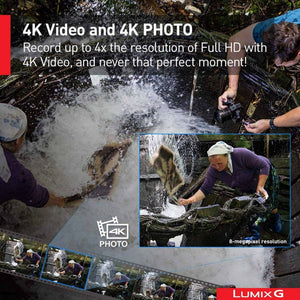 PANASONIC LUMIX G85 4K Mirrorless Camera, with 12-60mm Power O.I.S. Lens, Dual I.S. 2.0, 16 Megapixels, 3 Inch Touch LCD - Reconditioned Panasonic