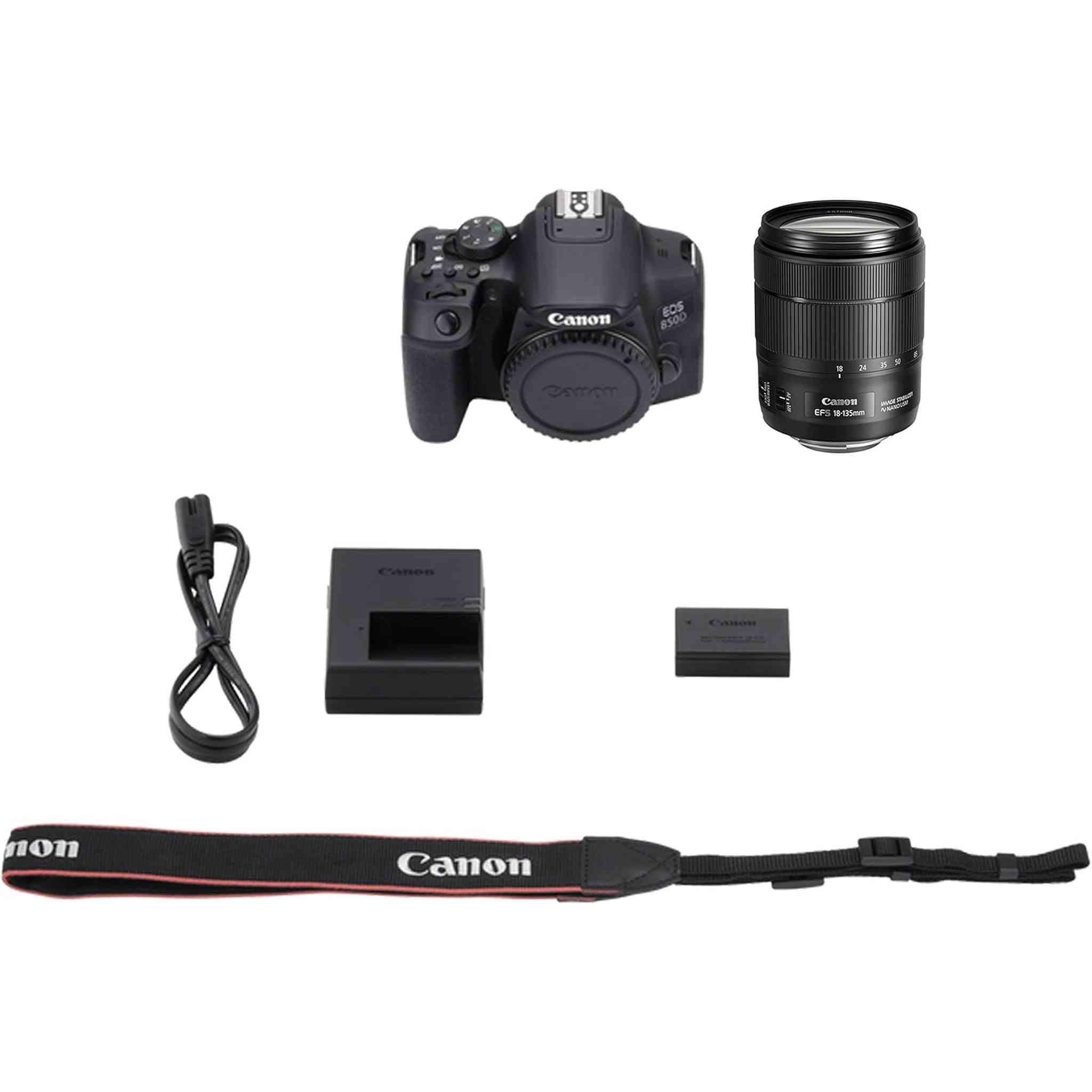 Canon EOS 850D and EF-S 18-135mm f/3.5-5.6 IS USM Lens International Model