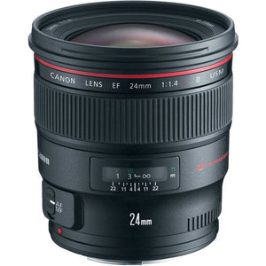 Canon EF 24mm f/1.4L II USM Lens with Pro Filter Renewed - Reconditioned Canon