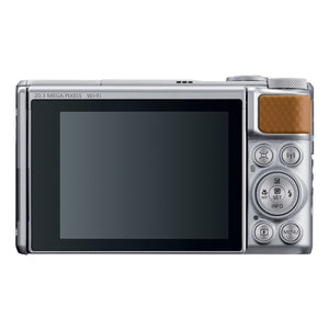Canon PowerShot SX740 Digital Camera w/40x Optical Zoom & 3 Inch Tilt LCD - 4K VIdeo, Wi-Fi, NFC, Bluetooth Enabled Silver - Used Canon