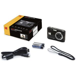 KODAK PIXPRO Friendly Zoom FZ45-BK 16MP Digital Camera with 4X Optical Zoom 27mm Wide Angle and 2.7" LCD Screen Black KODAK