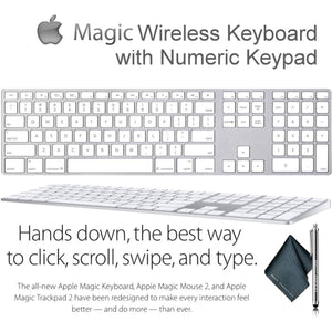 Magic Wireless Keyboard with Numeric Keypad for Apple Mac Desktop Computers/Laptops