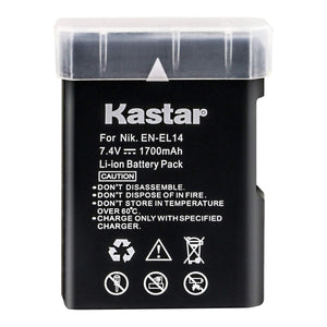 Replacement Nikon EN-EL14 Battery for Nikon D3100, D3200, D5100, P7000, P7100, P7700 DSLR Cameras Kastar