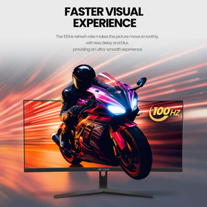 CRUA 30Inch Ultrawide Curved Monitor, 21:9 WFHD 2560x1080P VA Computer Monitor, 99% sRGB 100HZ 1500R PC Monitors Support FreeSync, Wall-Mounted, with HDMI/DP Display Port-Black CRUA