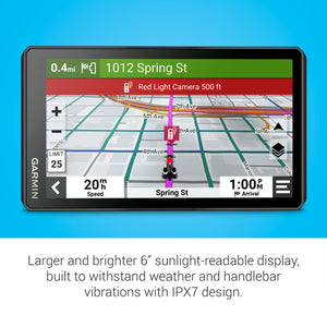 Garmin zūmo® XT2 All-Terrain Motorcycle Navigator, Ultrabright 6" Sunlight Readable Display, Visual Route Planner, and Ride Summaries Garmin