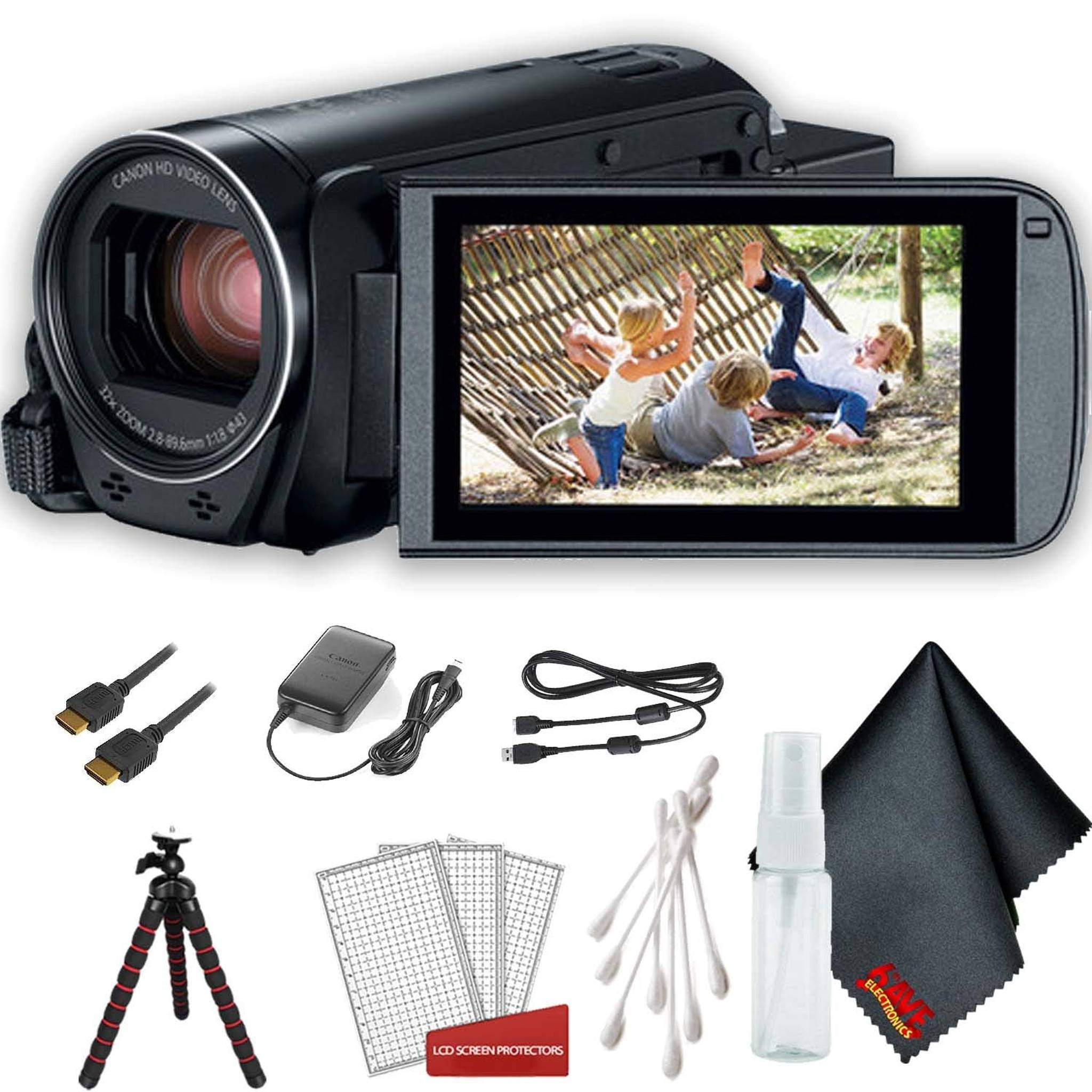 Canon VIXIA HF R800 Camcorder Black Basic Accessory Bundle
