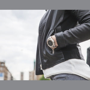 Tiger Smartwatch Stainless Steel Silver with Touch Screen for Android/iOS, with Microphone and Speaker Tiger