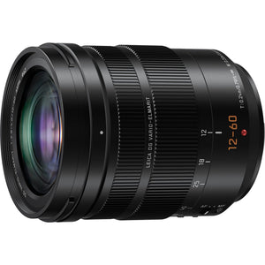 PANASONIC LUMIX Professional 12-60mm Camera Lens, Leica DG Vario-ELMARIT, F2.8-4.0 ASPH, Dual I.S. 2.0 with Power O.I.S, Mirrorless Micro Four Thirds, H-ES12060 Black - Used Panasonic