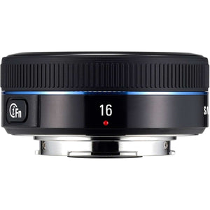 Samsung 16mm F/2.4 Compact i-Function Wide Lens for NX Cameras Black EX-W16 - Reconditioned Samsung