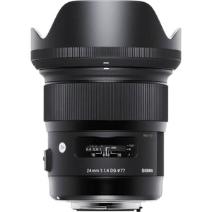 Sigma 24mm f/1.4 DG HSM Art Lens International Version Professional Accessory Combo Sigma