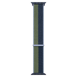 Apple Watch Band - Sport Loop 45mm - Abyss Blue/Moss Green - Regular Apple