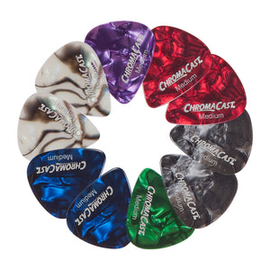 ChromaCast Pearl Celluloid Guitar Pick 10 Pack, Medium Gauge .73mm ChromaCast