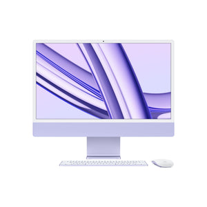 Apple 2023 iMac All-in-One Desktop Computer with M3 chip: 8-core CPU, 10-core GPU, 24-inch Retina Display, 8GB Unified Memory, 256GB SSD Storage, Matching Accessories. Works with iPhone/iPad; Purple Apple