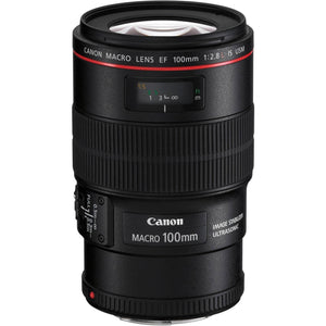 Canon EF 100mm f/2.8L Macro is USM Lens International Version Professional Accessory Combo - Used Canon