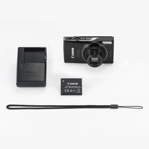 Canon PowerShot ELPH 360 Digital Camera w/ 12x Optical Zoom and Image Stabilization - Wi-Fi & NFC Enabled Black - Reconditioned Canon