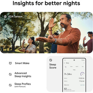 Fitbit Charge 6 Fitness Tracker with Heart Rate, GPS, Premium Membership, Health Tools, - Porcelain/Silver S & L Bands Included - Reconditioned Fitbit