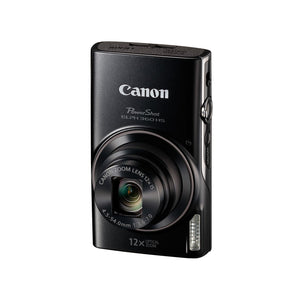 Canon PowerShot ELPH 360 Digital Camera w/ 12x Optical Zoom and Image Stabilization - Wi-Fi & NFC Enabled Black - Reconditioned Canon