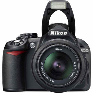 Nikon D3100 14.2MP Digital Camera with 18-55mm f/3.5-5.6 VR Lens - Black Int - Like New Nikon