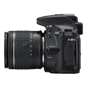 Nikon 1576 D5600 DX-Format Digital SLR with AF-P DX NIKKOR 18-55mm f/3.5-5.6G VR Lens, Black Renewed - Reconditioned Nikon