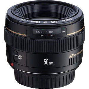 Canon EF 50mm f/1.4 USM Standard & Medium Telephoto Lens for Canon SLR Cameras - Fixed - Used Canon