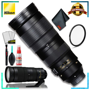 Nikon AF-S NIKKOR 200-500mm f/5.6E ED VR Camera Lens Intl Model + UV Filter Kit + Cleaning Kit Nikon