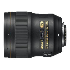 Nikon AF-S NIKKOR 28mm f/1.4E ED f/1.4-16 Fixed Zoom Camera Lens, Black - Used Nikon