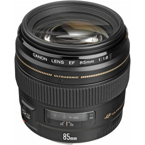 Canon EF 85mm f/1.8 USM Medium Telephoto Lens for Canon SLR Cameras - Fixed Renewed - Reconditioned Canon