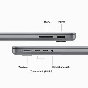 Apple 2023 MacBook Pro Laptop M3 chip with 8‑core CPU, 10‑core GPU: 14.2-inch Liquid Retina XDR Display, 8GB Unified Memory, 1TB SSD Storage. Works with iPhone/iPad; Space Gray - Reconditioned Apple