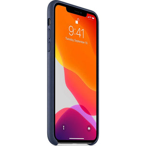 Apple Leather Case for iPhone 11 Pro Max - Midnight Blue - Refurbished Apple