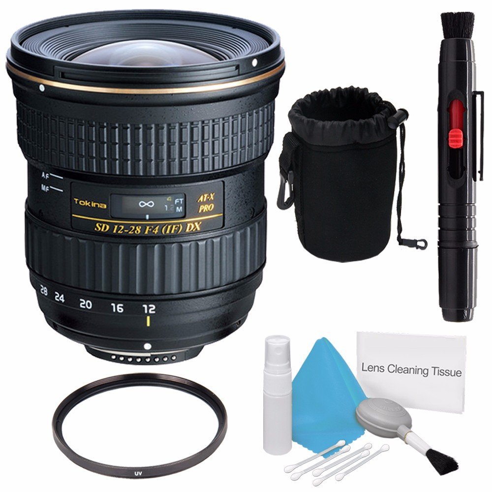 Tokina 12-28mm f/4.0 at-X Pro APS-C Lens for Canon (International Model) +Deluxe Cleaning Kit + Lens Cleaning Pen Extreme Bundle