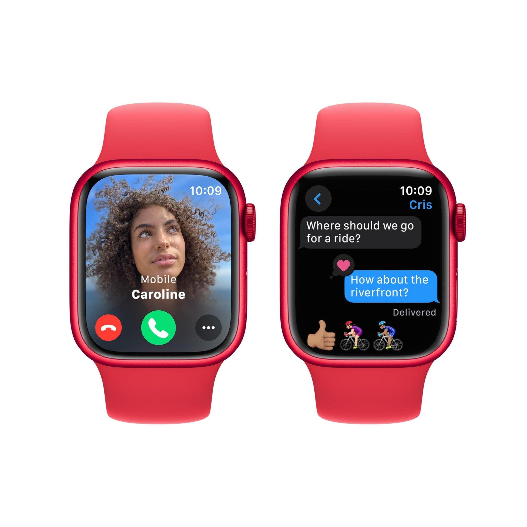Apple Watch Series 9 GPS 41mm Smartwatch with Product RED Aluminum Case with Product RED Sport Band M/L. Apple