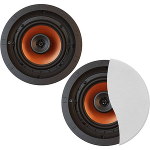 Klipsch CDT-5650-C II 6-1/2" in-Ceiling Speaker - Set of 2 White Klipsch