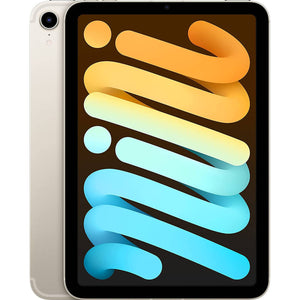 Apple iPad Mini 6 64GB, Wi-Fi, Starlight Bundle with Mint Moroccan Sleeve - Reconditioned Apple