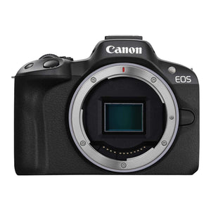 Canon EOS R50 Mirrorless Vlogging Camera Body Only/Black , RF Mount, 24.2 MP, 4K Video, DIGIC X Image Processor, Subject Detection & Tracking, Compact, Smartphone Connection, Content Creator - Reconditioned Canon