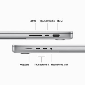 Apple 2023 MacBook Pro Laptop M3 Max chip with 14‑core CPU, 30‑core GPU: 16.2-inch Liquid Retina XDR Display, 36GB Unified Memory, 1TB SSD Storage. Works with iPhone/iPad; Silver - Reconditioned Apple