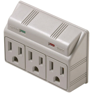 STEREN 3 Outlet Plug-in Surge Protector, 120V, 15 Amps, 1875 Watts, White STEREN