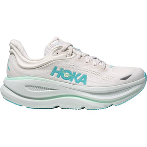 Hoka Women's Bondi 9 Sneaker, Frost/Cielo Blue, 8